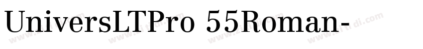UniversLTPro 55Roman字体转换